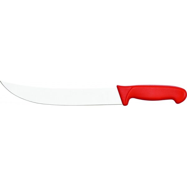 Couteau de Boucher Haccp Rouge Lame 250 mm