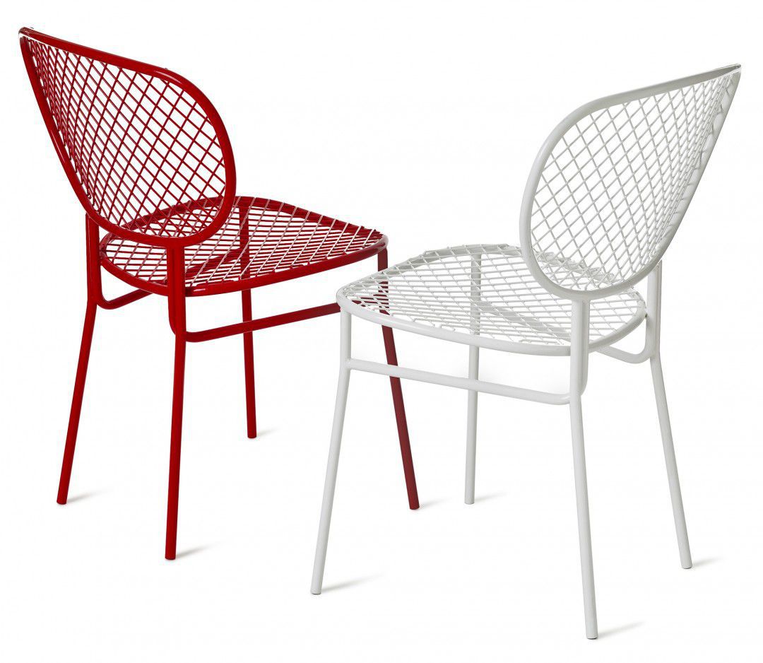 chaise en rouge couleur pour café pro