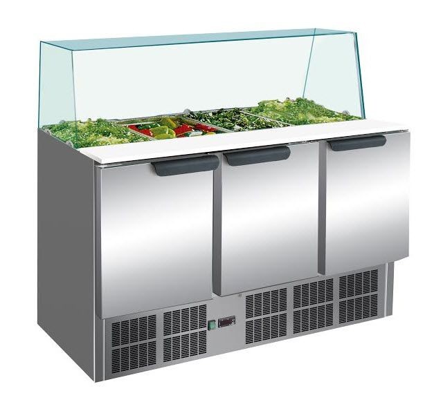 VITRINES RÉFRIGÉRÉES SALADES VITRE DROIT - 3 PORTES VITRINES RÉFRIGÉRÉES SALADES VITRE DROIT - 3 PORTES